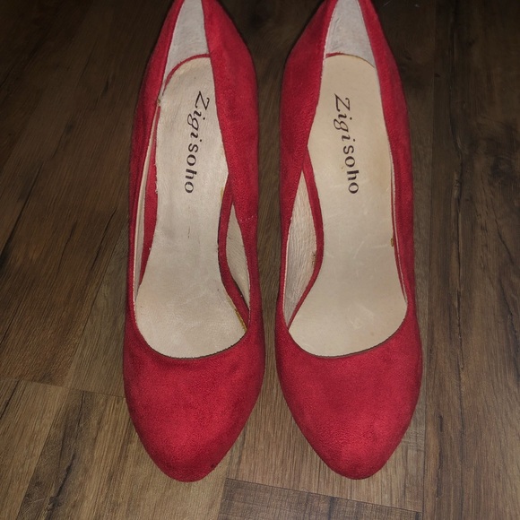 Red suede pumps Zigi Soho - Picture 2 of 5
